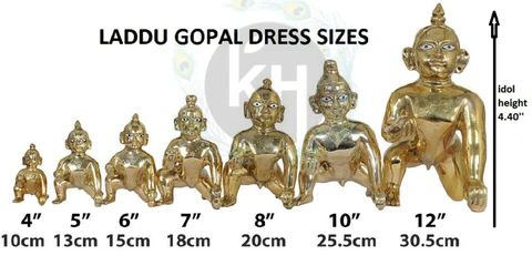 Laddu Gopal Dress Sizes